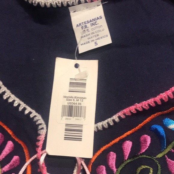 NWT Artesanias F.R. Inc. Vestido Kimonas Dress - Picture 7 of 9